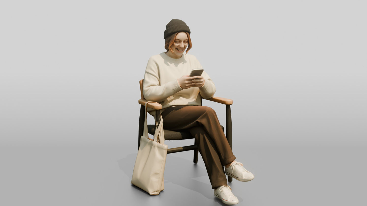 Casual Student Urban Creative Woman 02