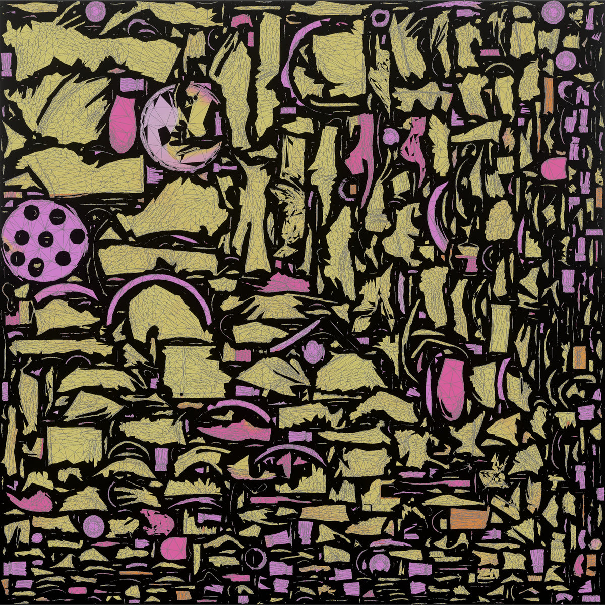 Bartender Man Holding A Tray Of Shot Glasses - UV layout, metallic roughness map