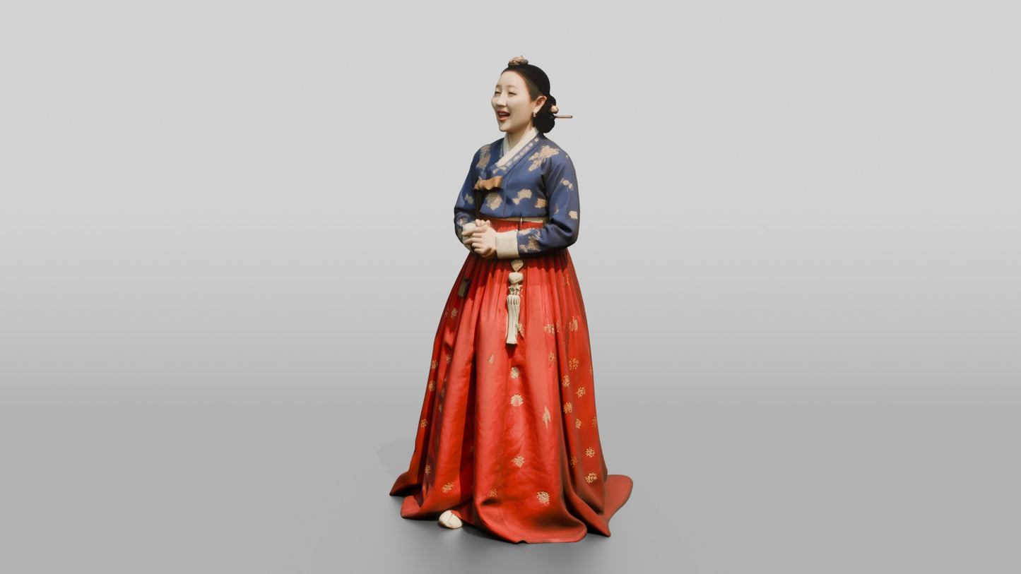 Opera Soprano Singing in Hanbok