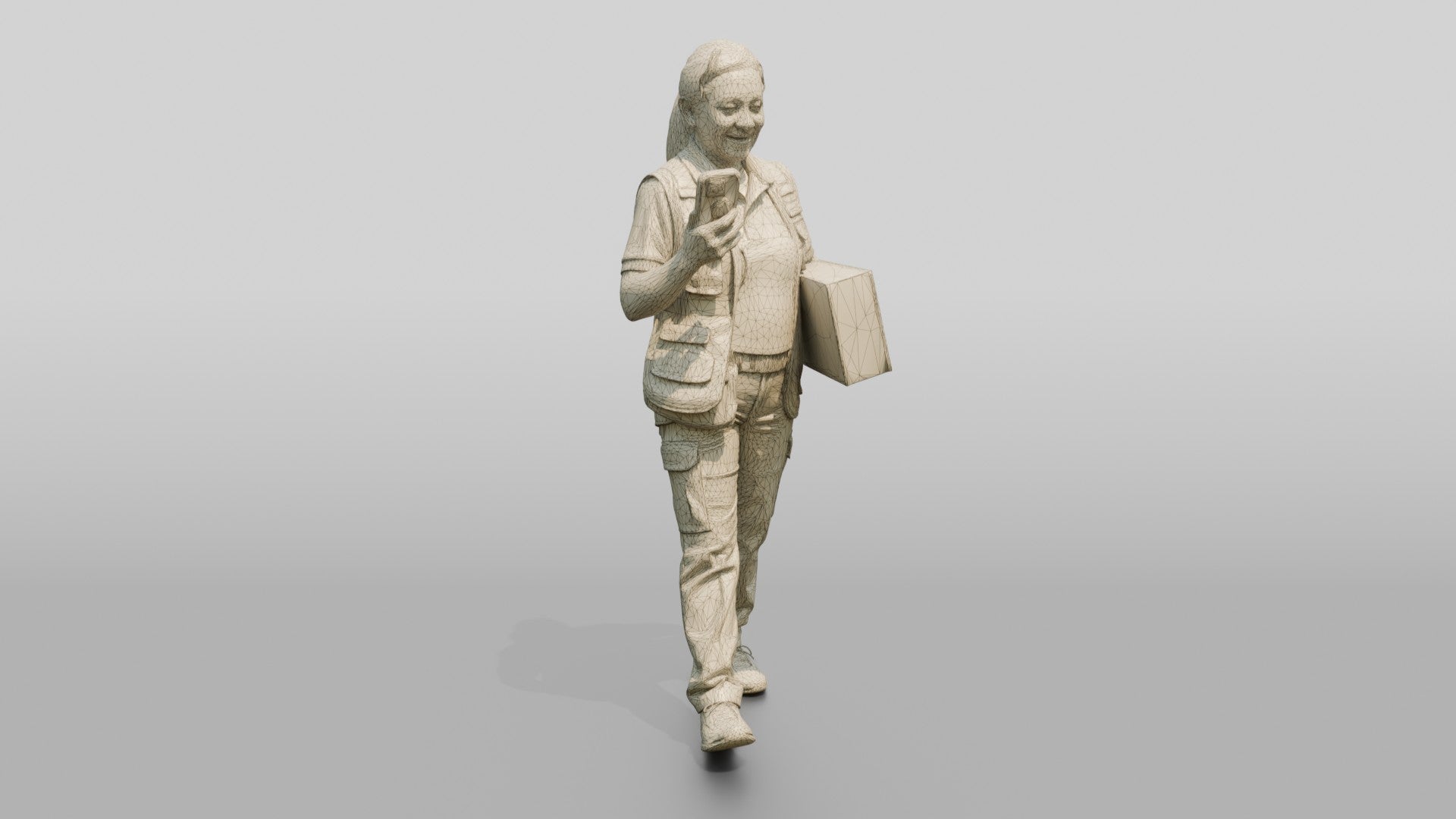 Postal Worker with Package