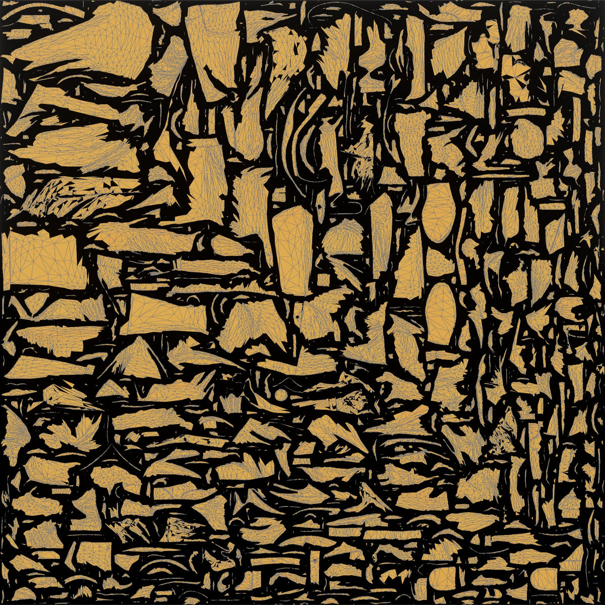 Middle-Aged Turkish Man Talking on His Phone - UV layout, metallic roughness map