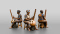 Kora Player Plucking Harp-Lute