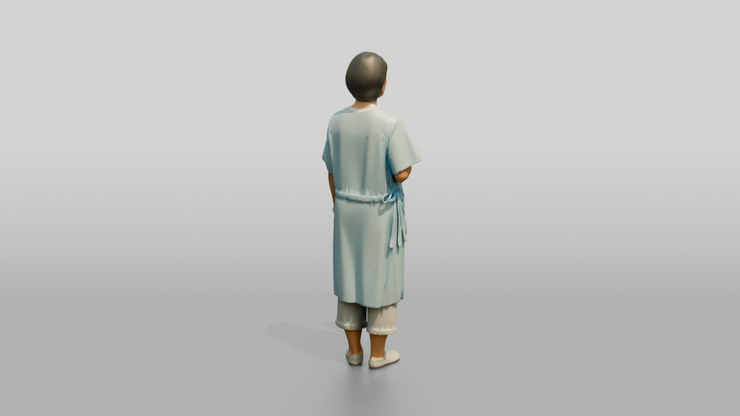 Elderly Woman Patient Holding a Coffee Cup