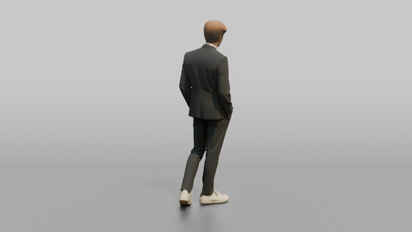 Teenage Wedding Guest Leaning Back Relaxed