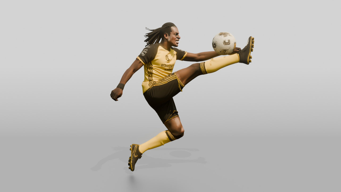 Soccer Player High Interception