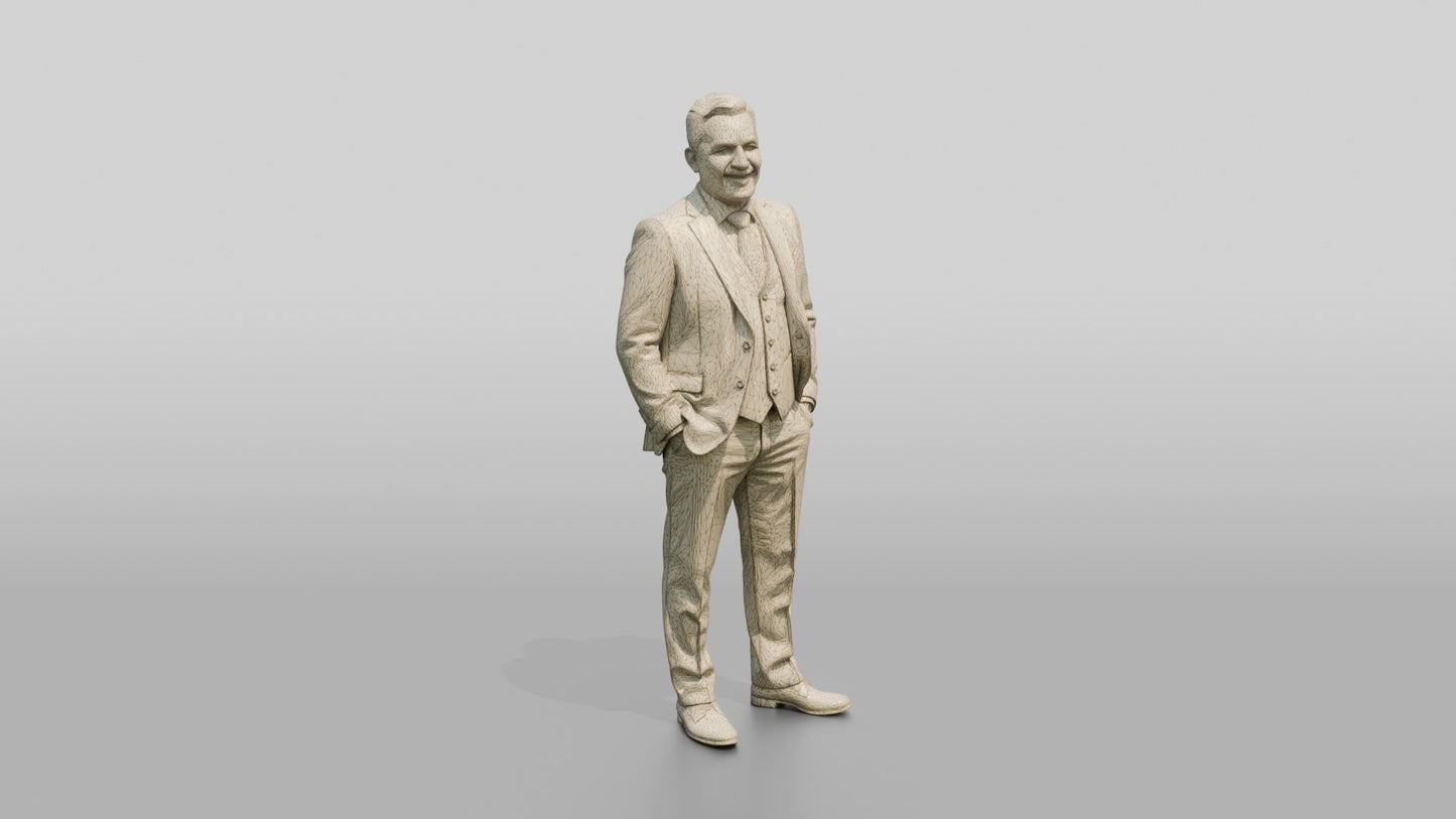 Businessman with Hands in His Pockets