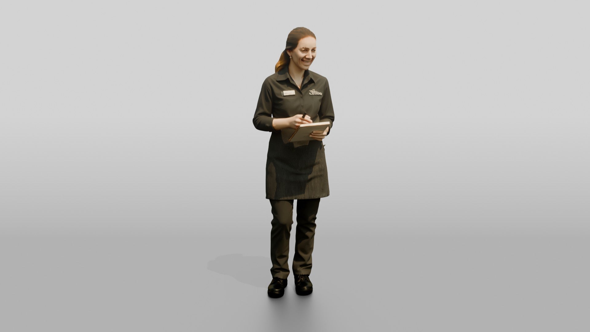 Server Holding an Order Pad