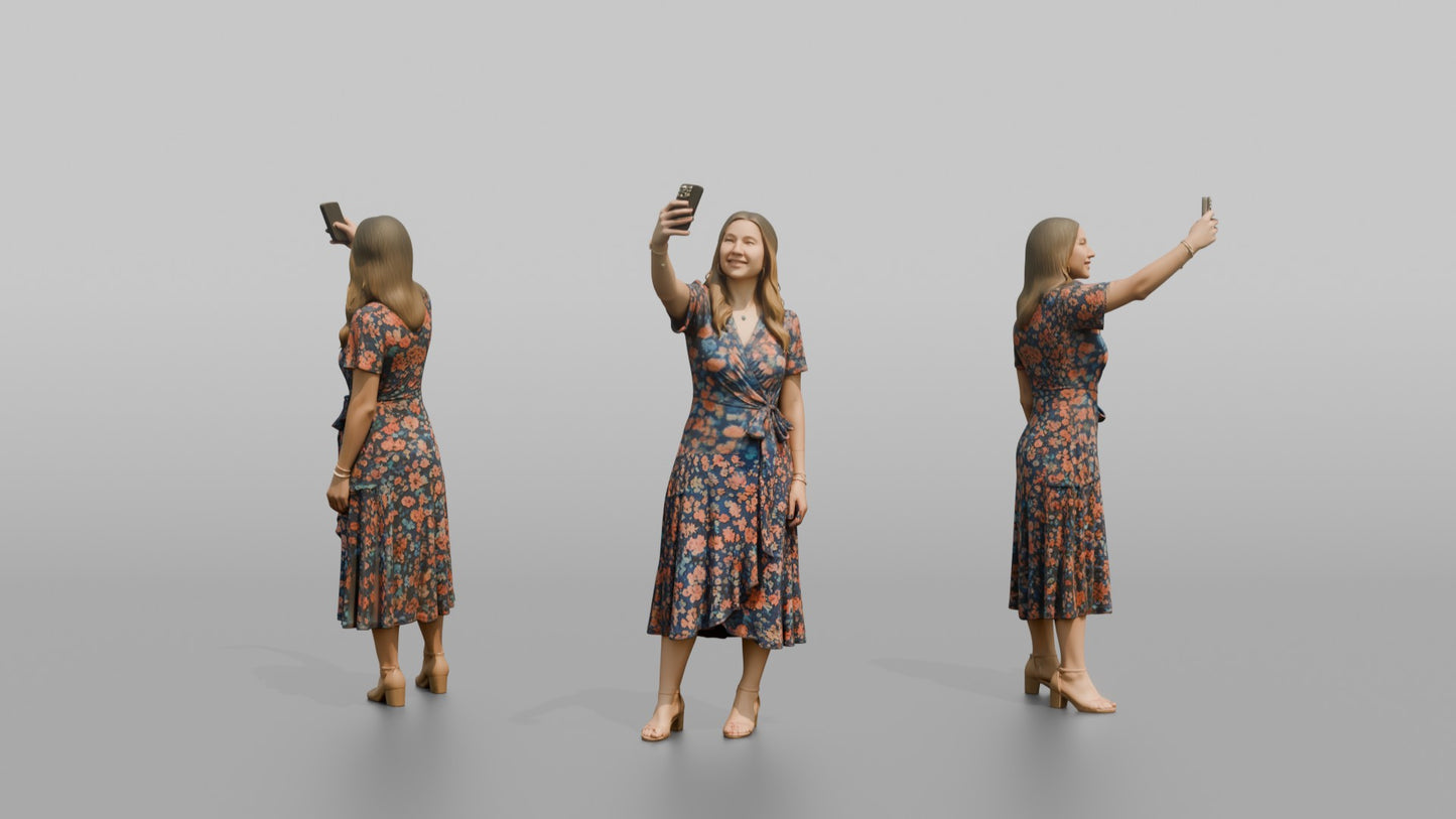 Wedding Guest Taking a Smartphone Photo