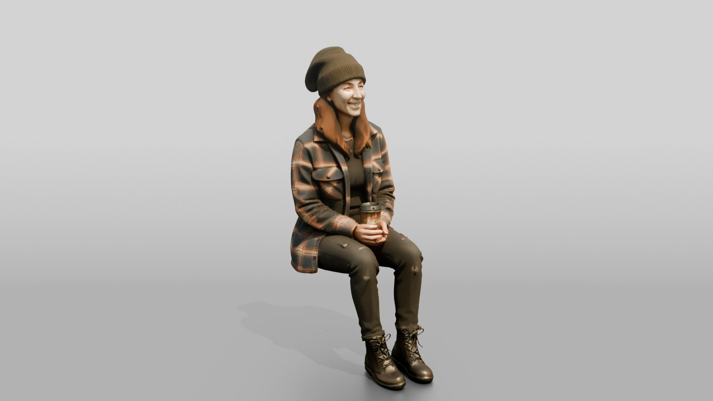 West Coast Woman in Flannel Shacket
