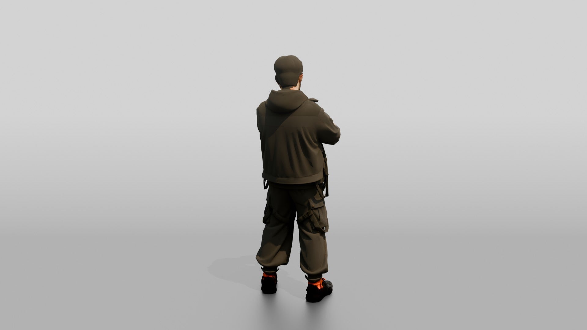 Gorpcore Man Counting Cash