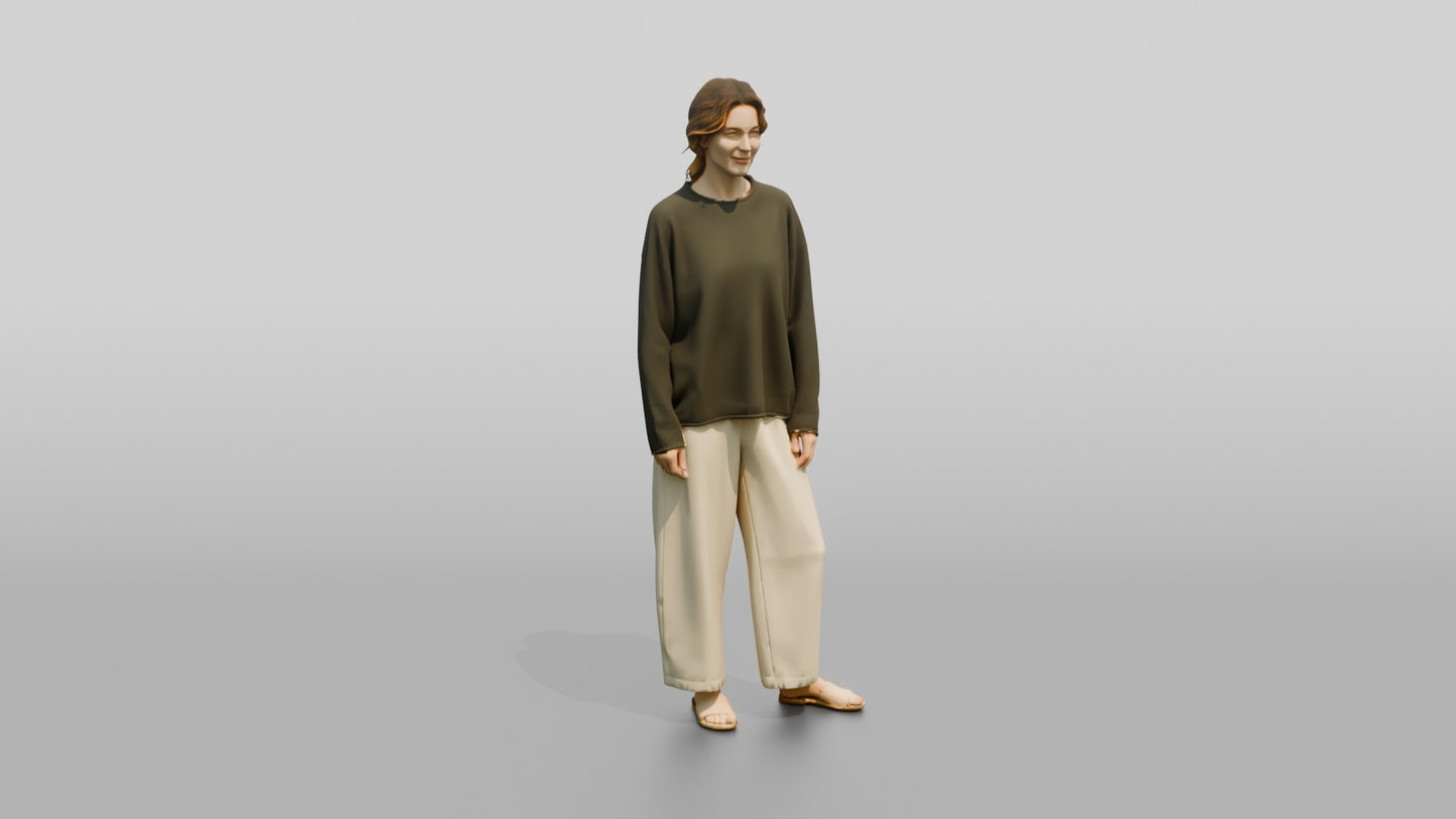 Cozy Oversized Casual Woman 13
