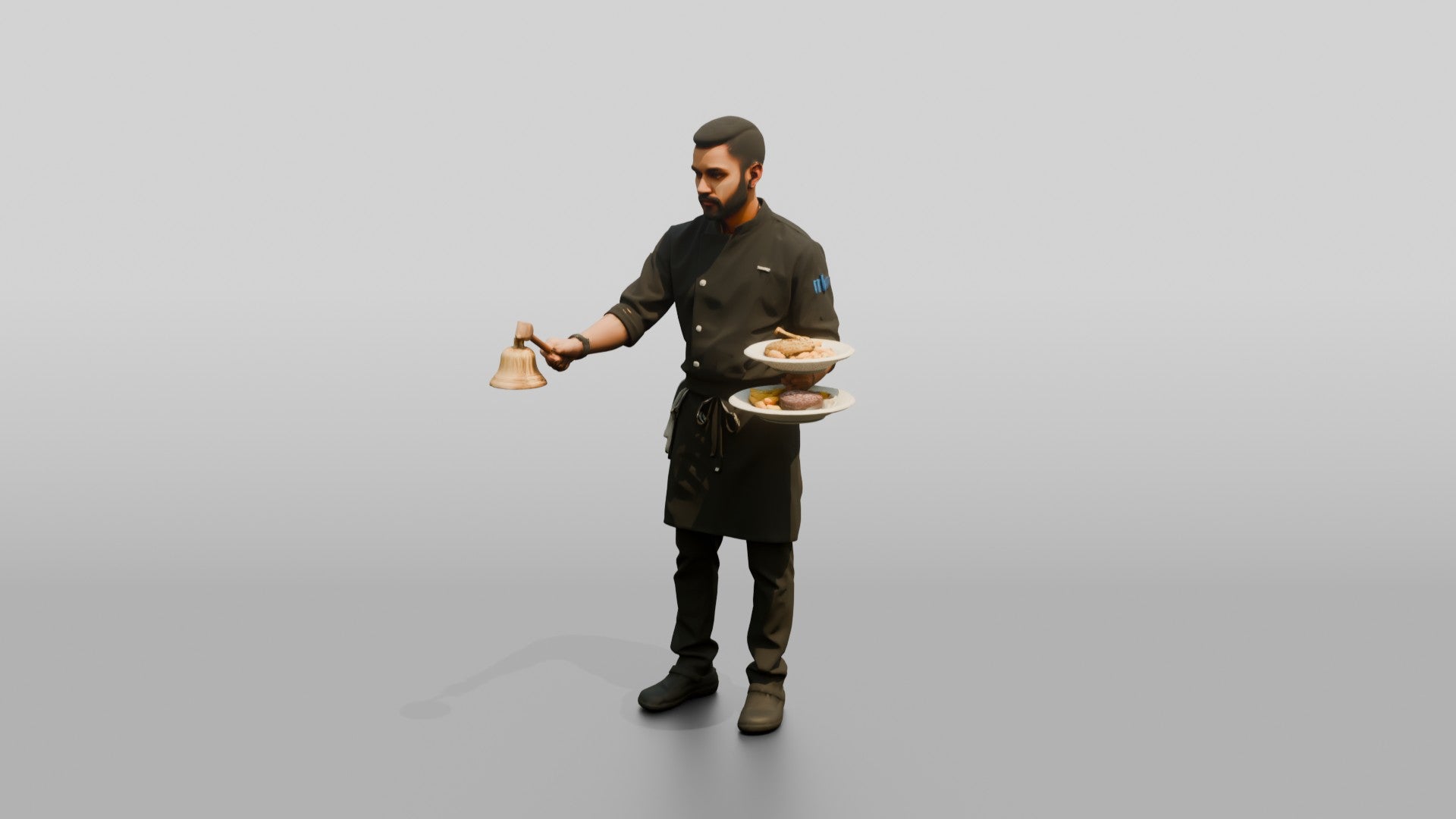 Expeditor Chef Ringing Service Bell