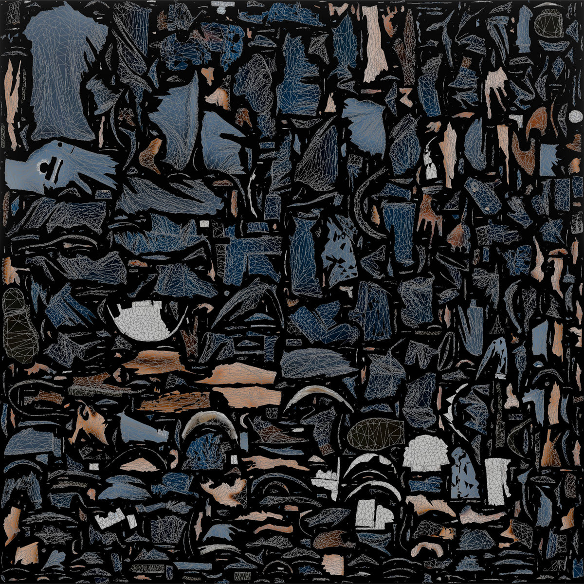 Construction Worker Man 87 - UV layout, base color map