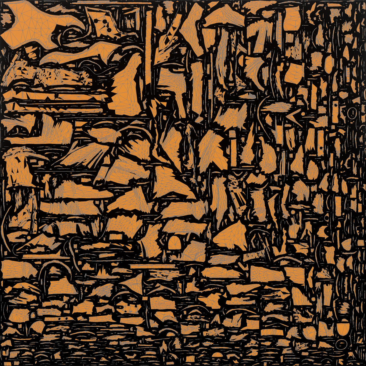 Heavy Metal Guitarist Knee-Slide Solo - UV layout, metallic roughness map