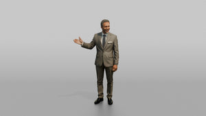 Host Man Gesturing This Way With One Arm - 3D character model
