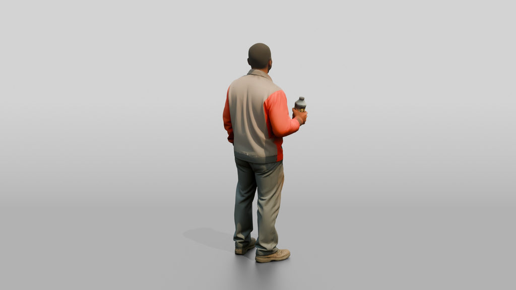 Mechanic Holding Brake Fluid