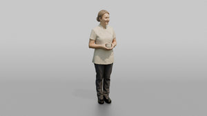 Esthetician Man Holding A Jar Of Face Cream - 3D character model