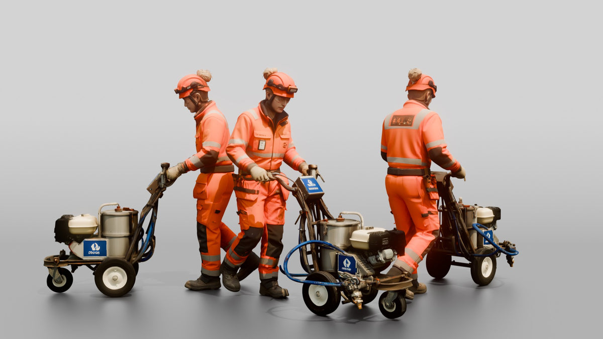 Construction Worker Woman 71 - 3D character model