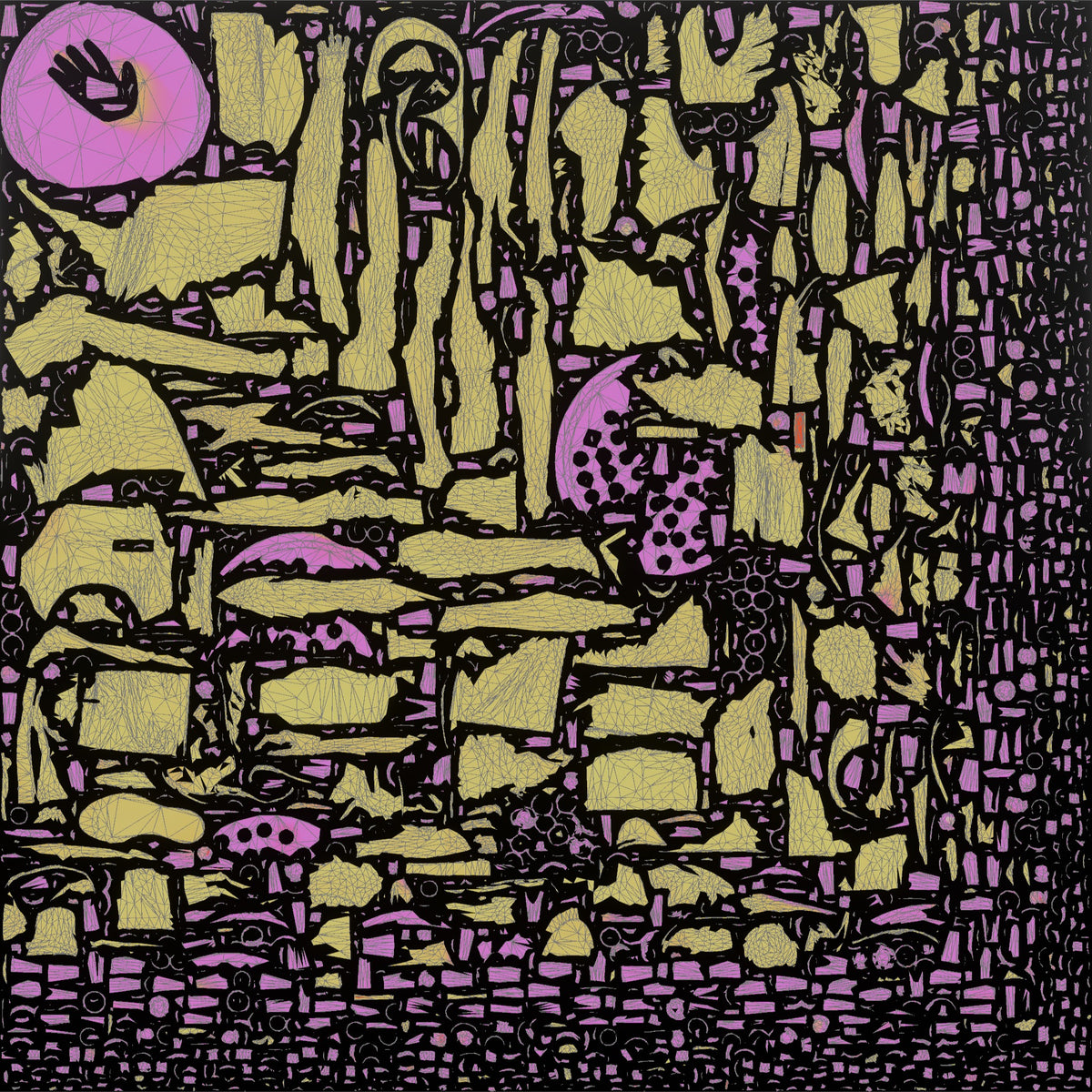 Cocktail Server Woman Carrying A Tray Of Colorful Shots - UV layout, metallic roughness map