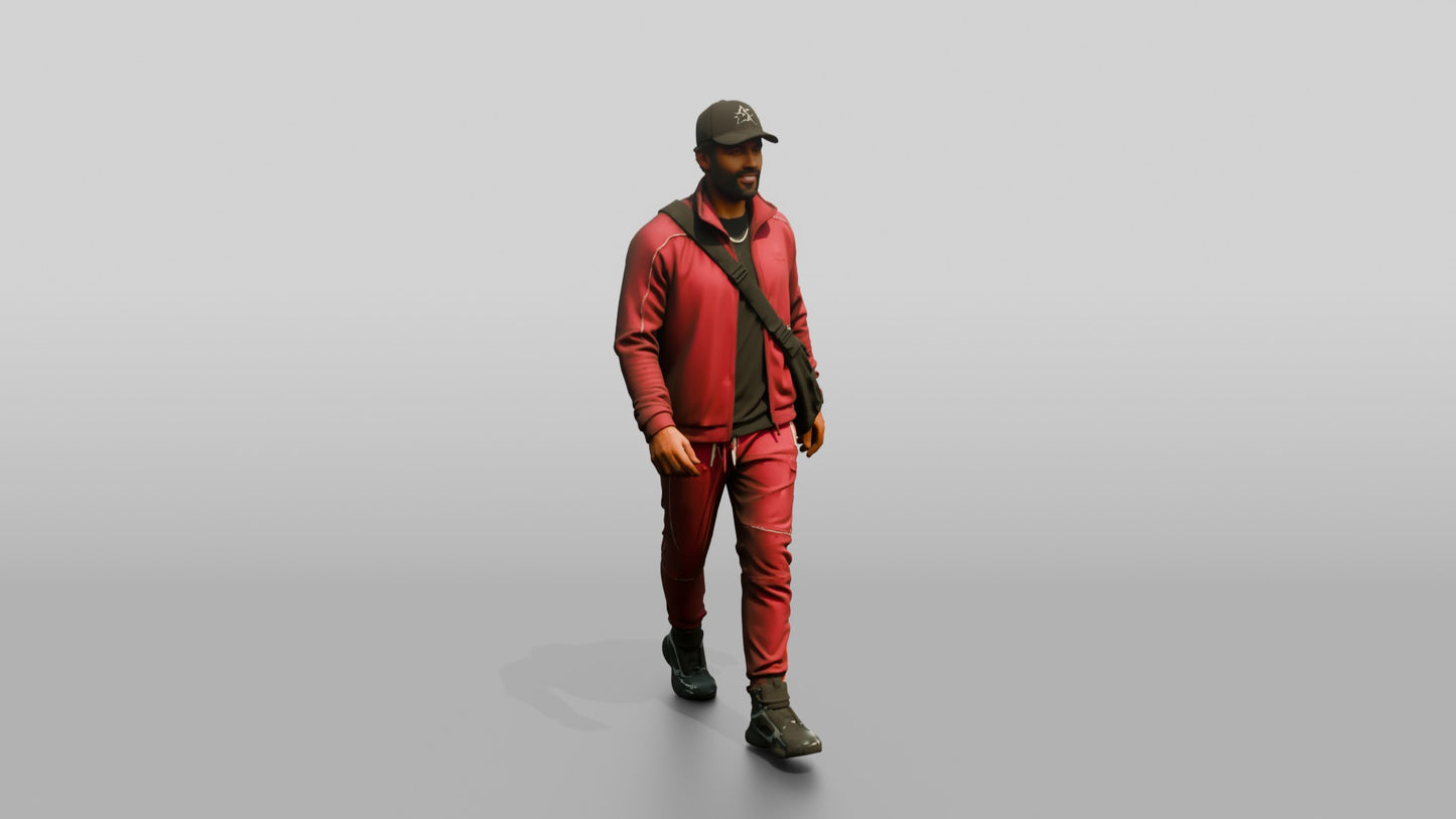 Afro-Latino Man in High-End Streetwear
