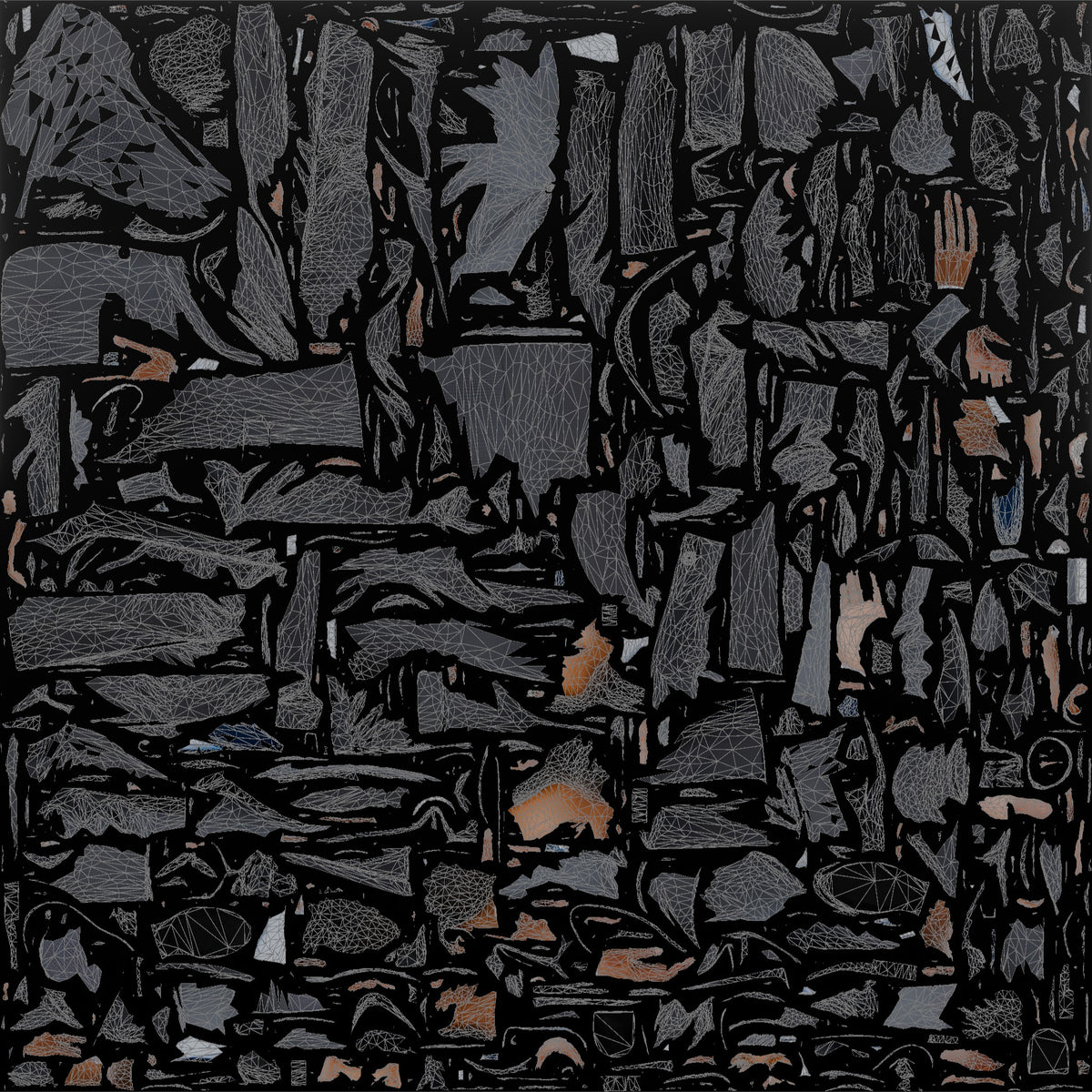 Host Man Gesturing This Way With One Arm - UV layout, base color map