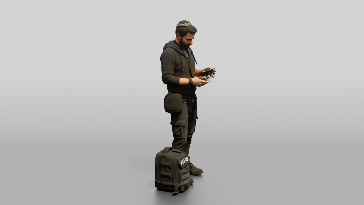 Man with Drone Controller