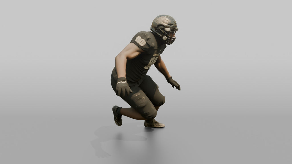 Defensive Tackle Bull-Rushing Forward