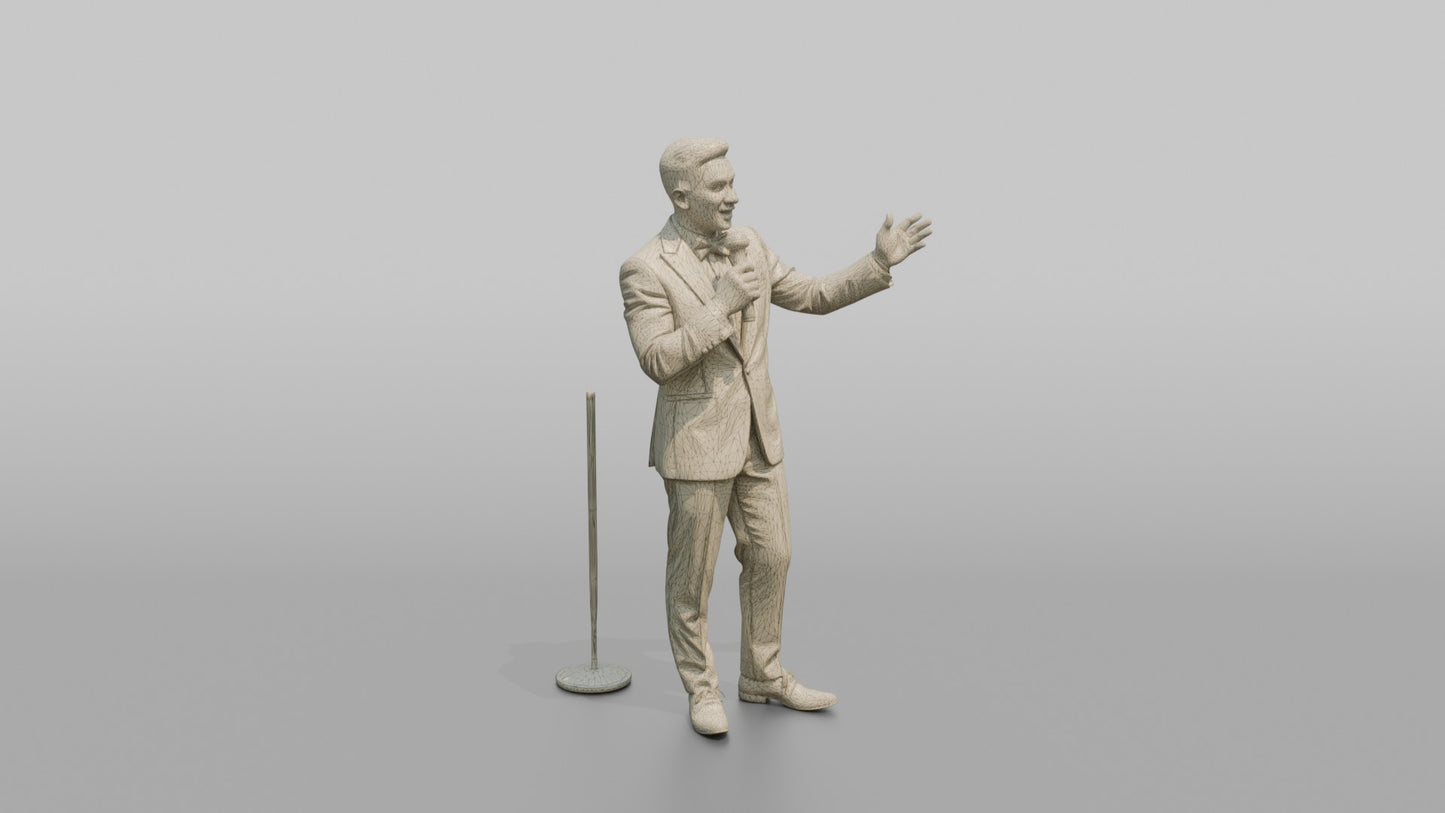 Wedding Guest Gesturing During a Speech