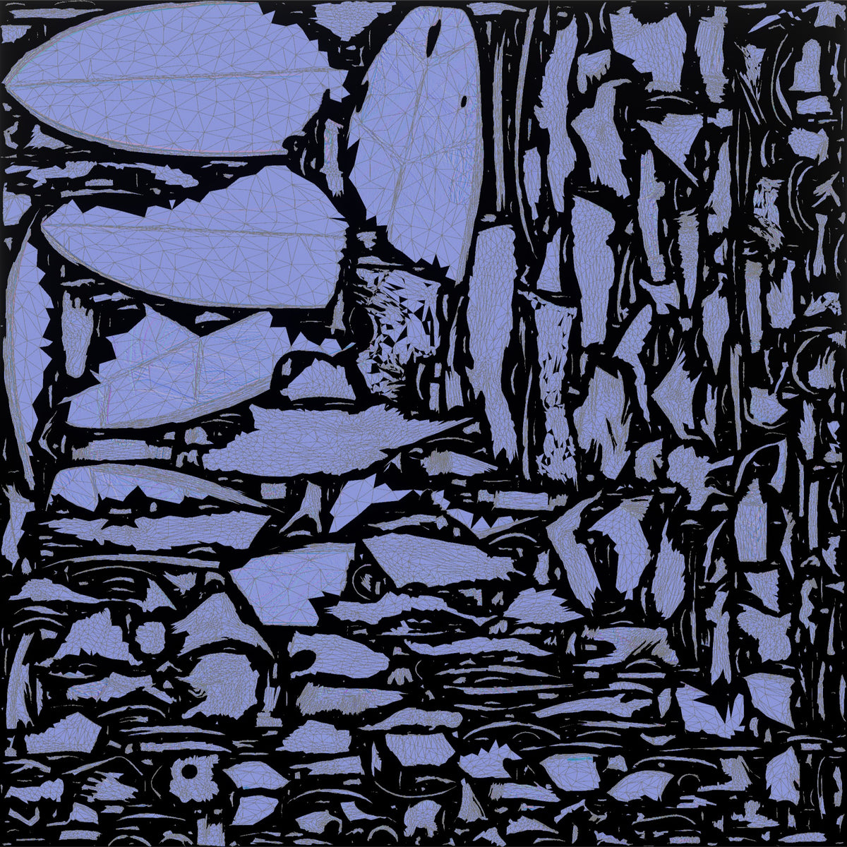 Woman Carrying Surfboard Toward the Waves - UV layout, normal map