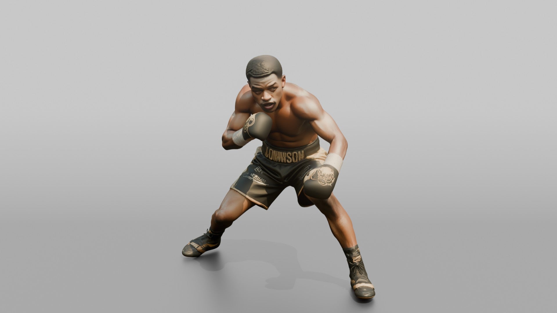 Boxer Ducking Under a Punch with Rapid Head Movement