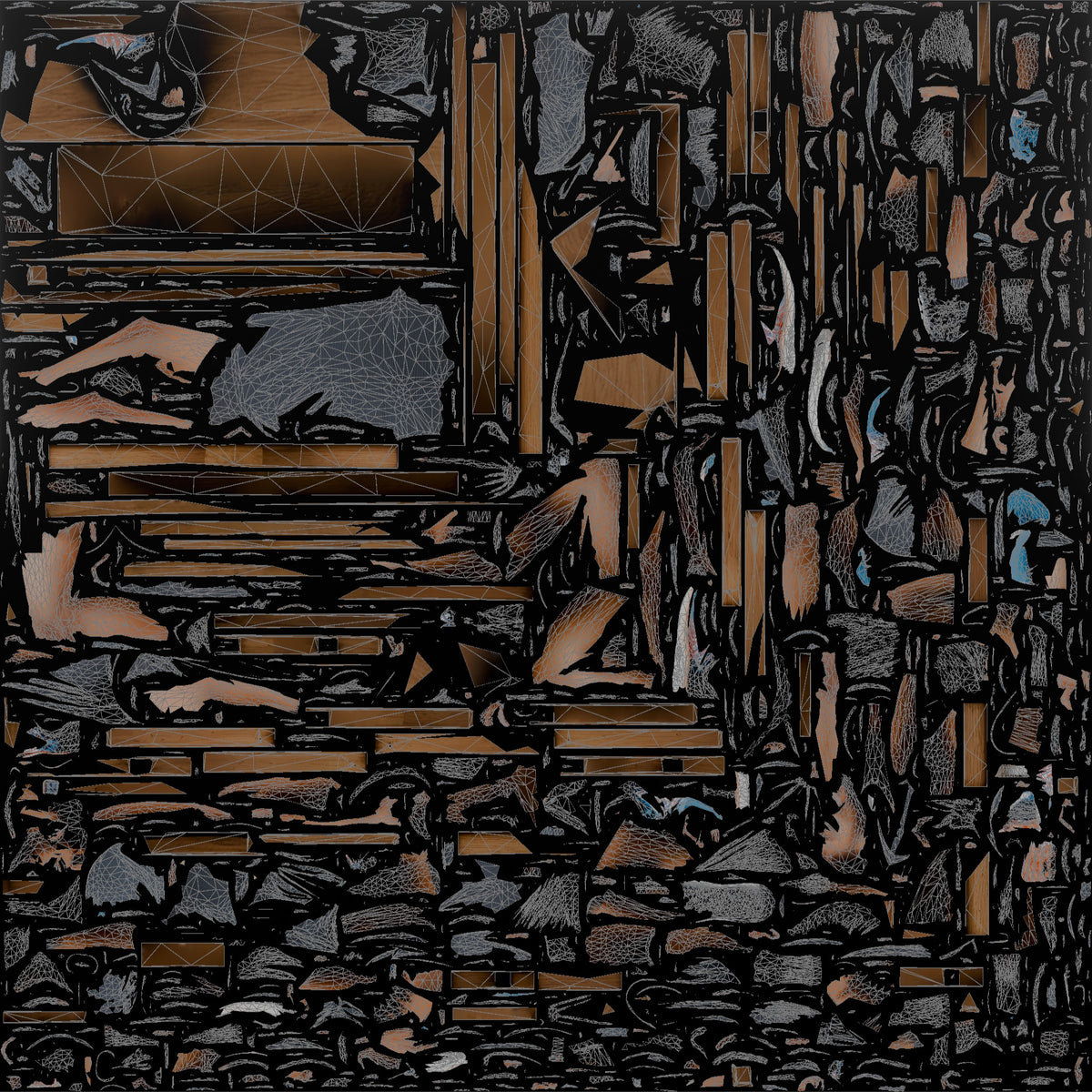 Man Customer Sitting On A Bench Trying On Running Shoes - UV layout, base color map