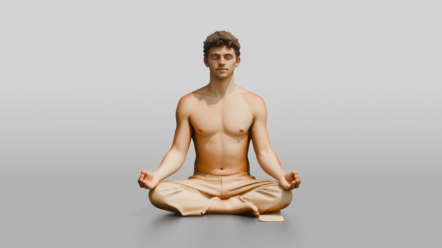 Lotus Meditation Man