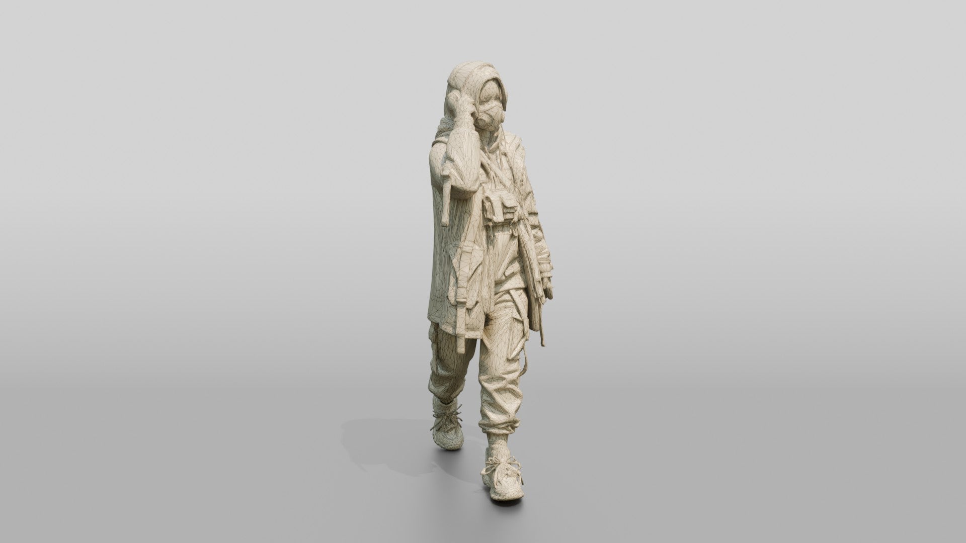 Techwear Woman with Headphones and Tech Vest