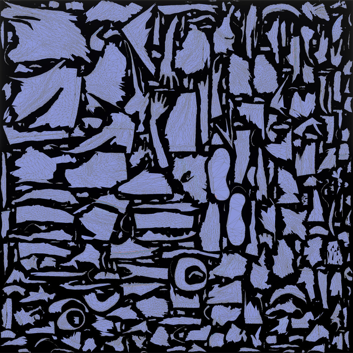 Smiling Boy Waving Hello - UV layout, normal map