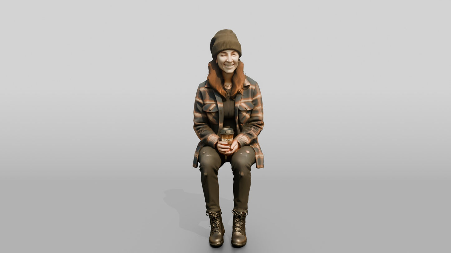 West Coast Woman in Flannel Shacket