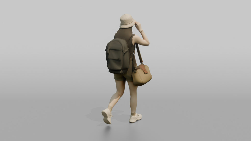 Traveler Putting On Sunglasses In Terminal