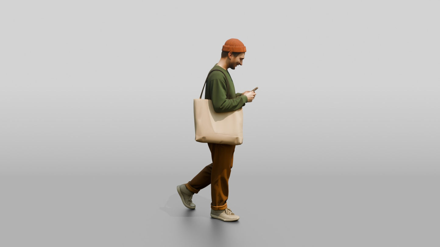 Casual Student Urban Creative Man 07