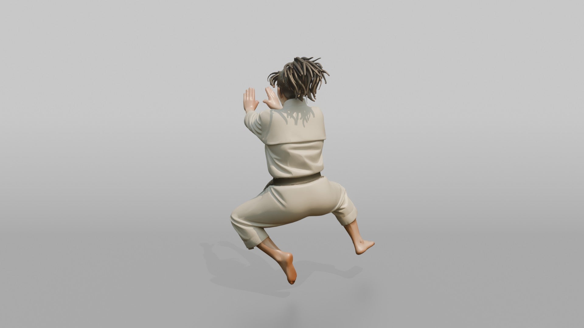 Karate Master Explosive Double-Palm Strike