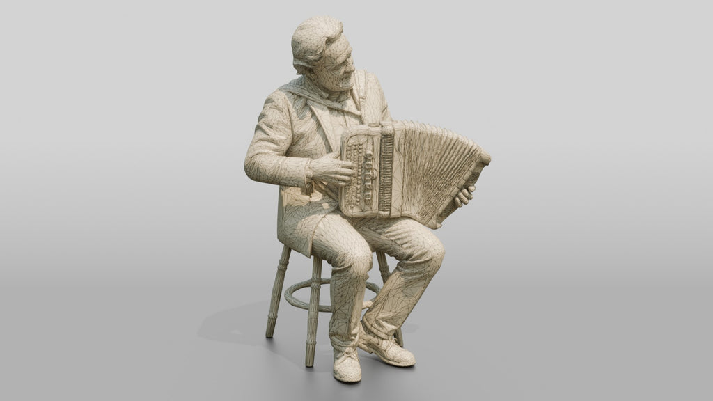 Accordion Player with Button Accordion