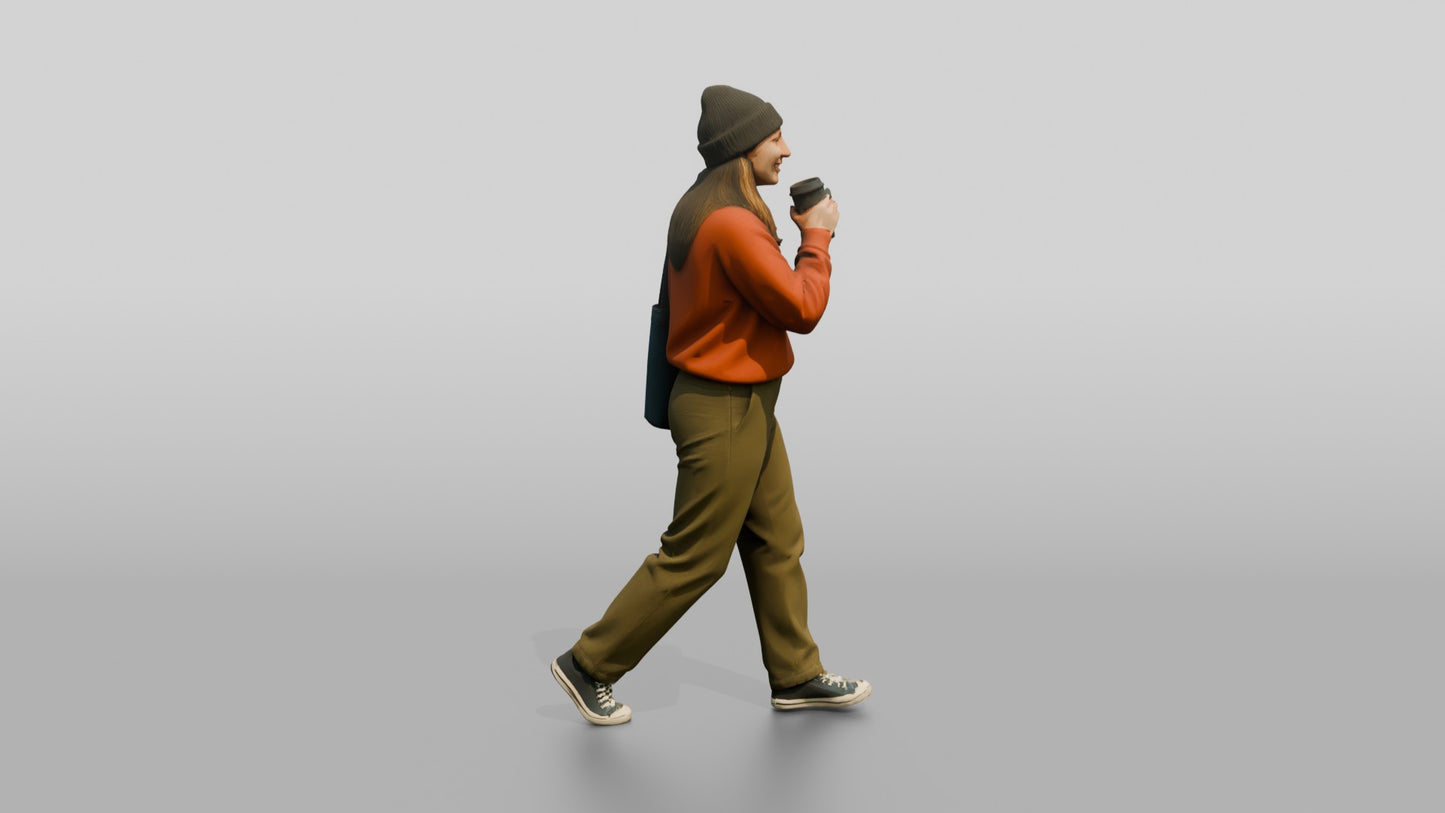 Casual Student Urban Creative Woman 04