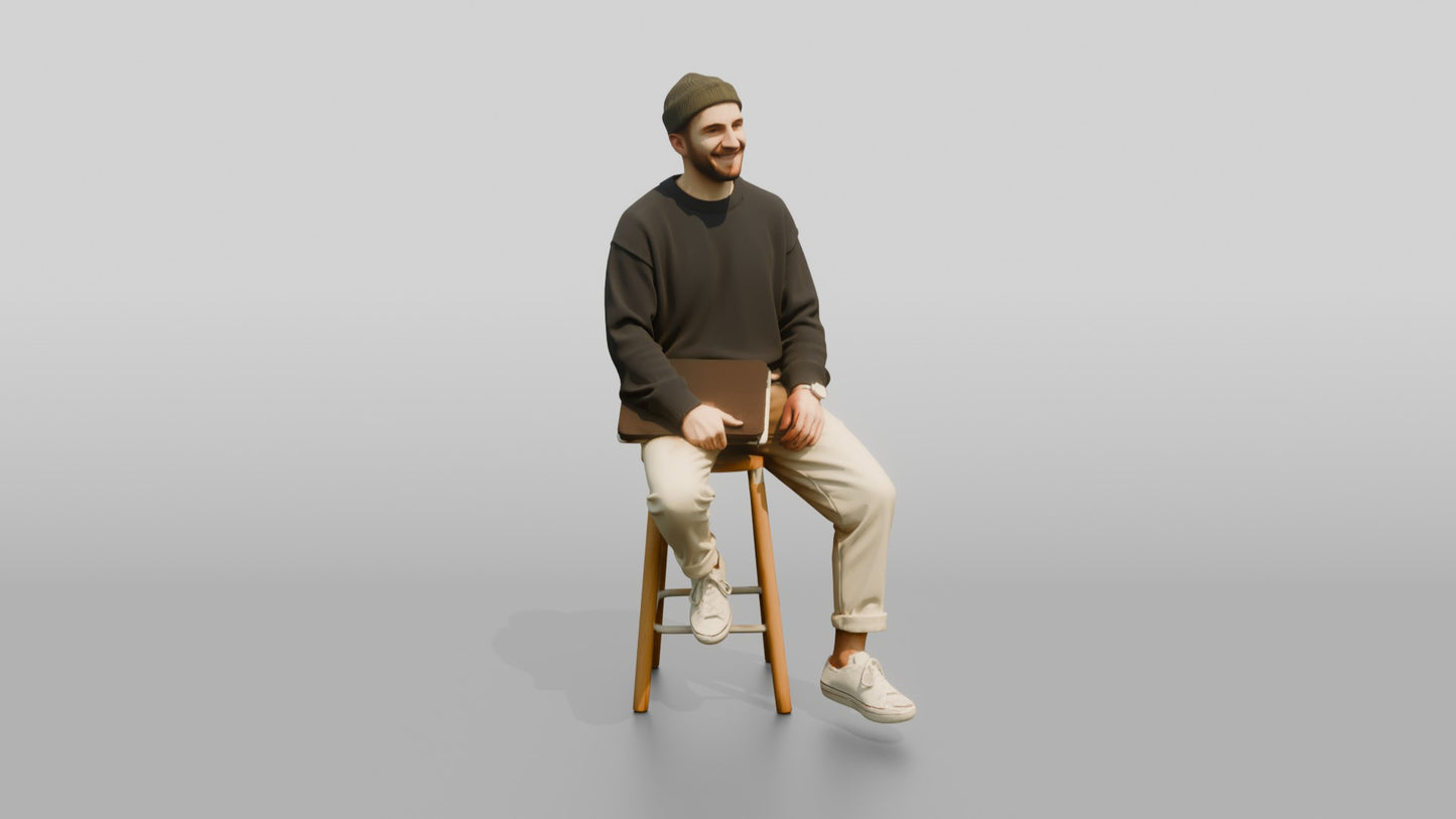Casual Student Urban Creative Man 05