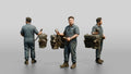 Mechanic Holding a Compression Test Gauge