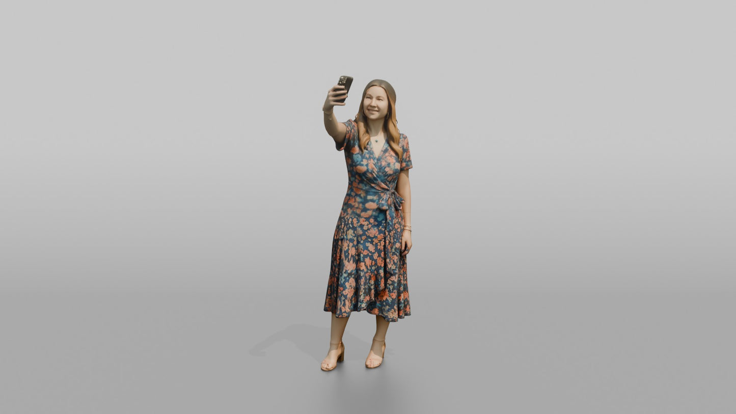 Wedding Guest Taking a Smartphone Photo