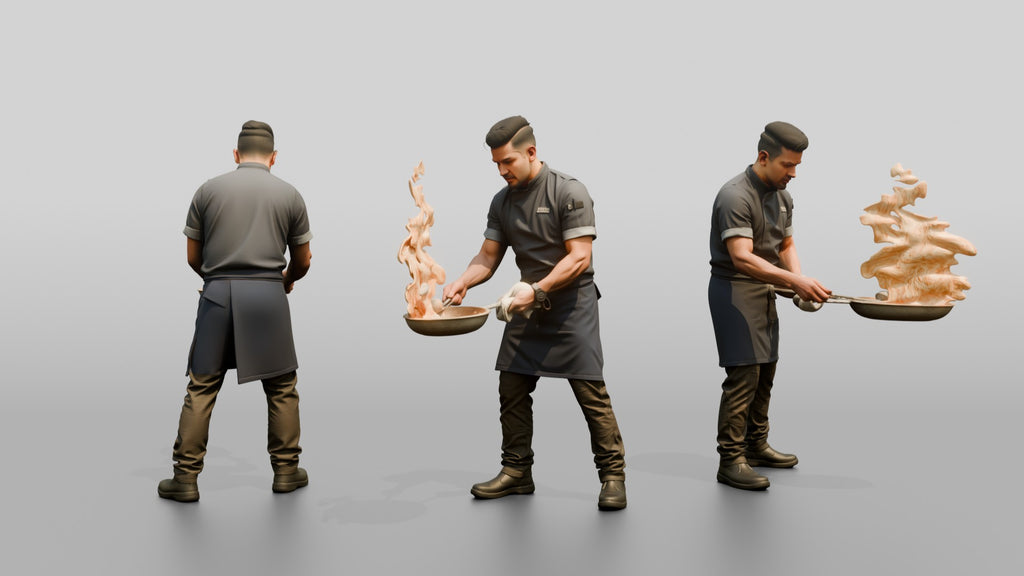 Sous Chef Flaming a Pan