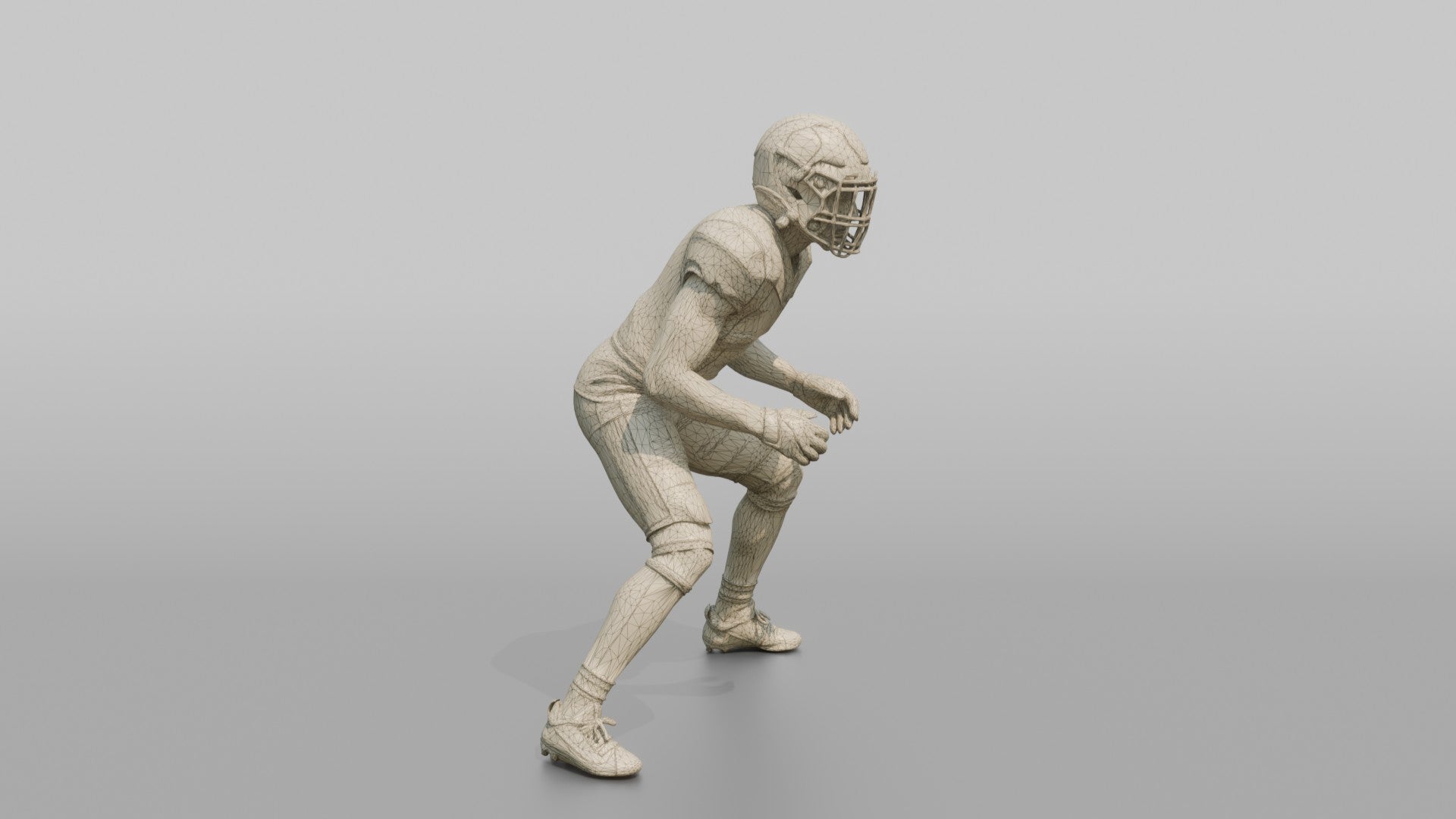 Cornerback in Press Coverage Stance