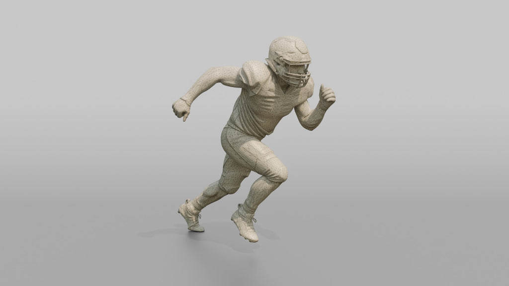 Linebacker Sprinting to Close on a Ball Carrier