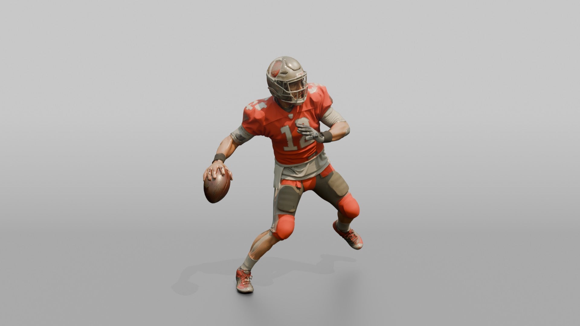 Quarterback Releasing a Sidearm Pass