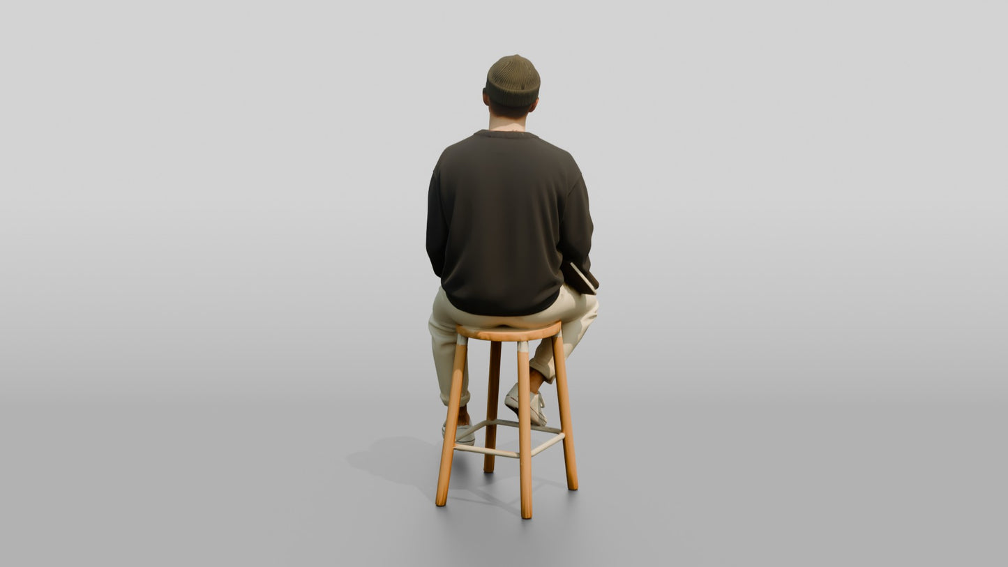 Casual Student Urban Creative Man 05