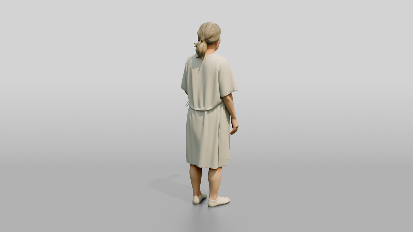 Elderly Woman Patient Talking and Gesturing