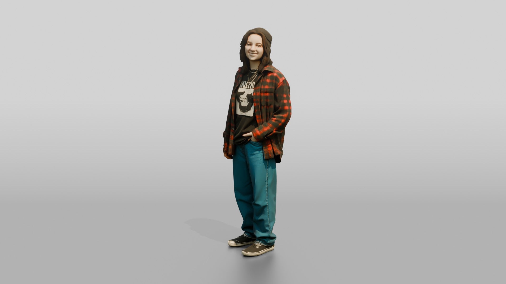 Grunge Skater Woman 04